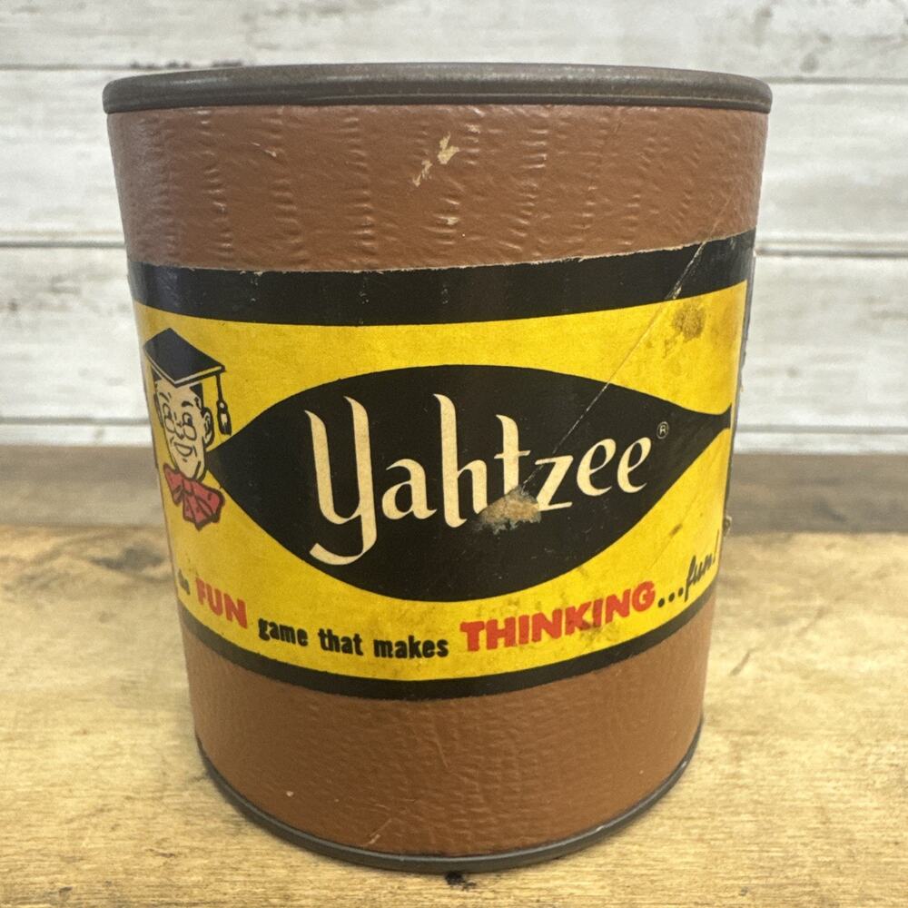 1960s Vintage Yahtzee Dice Cup Only Replacement Game Piece Shaker